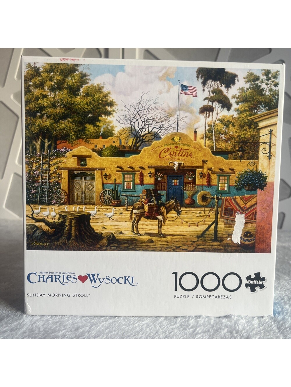 Buffalo Games Charles Wysocki Sunday Morning Stroll 1000 Pc Puzzle CLASSIC